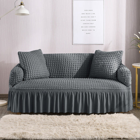 RUFFELED SUR SUCKER TURKISH SOFA COVER