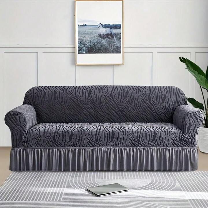 Zebra Velvet Turkish Sofa Cover