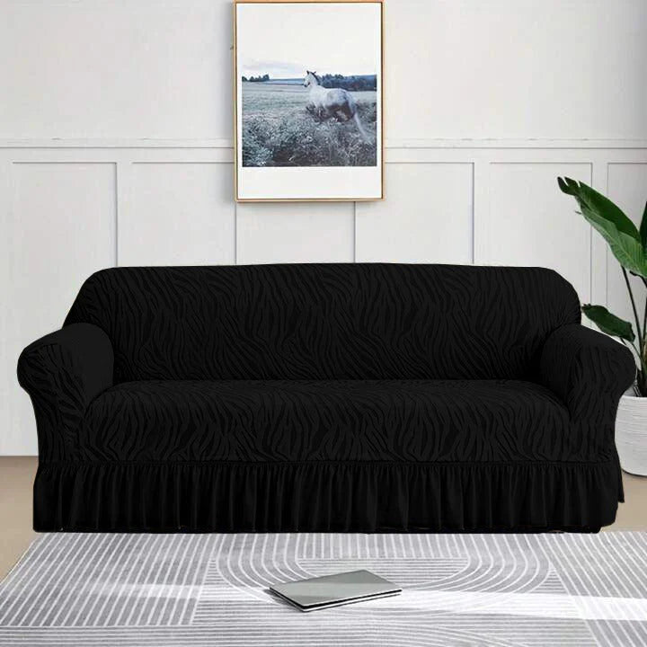 Zebra Velvet Turkish Sofa Cover