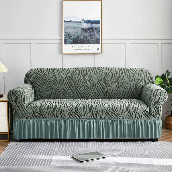 Zebra Velvet Turkish Sofa Cover
