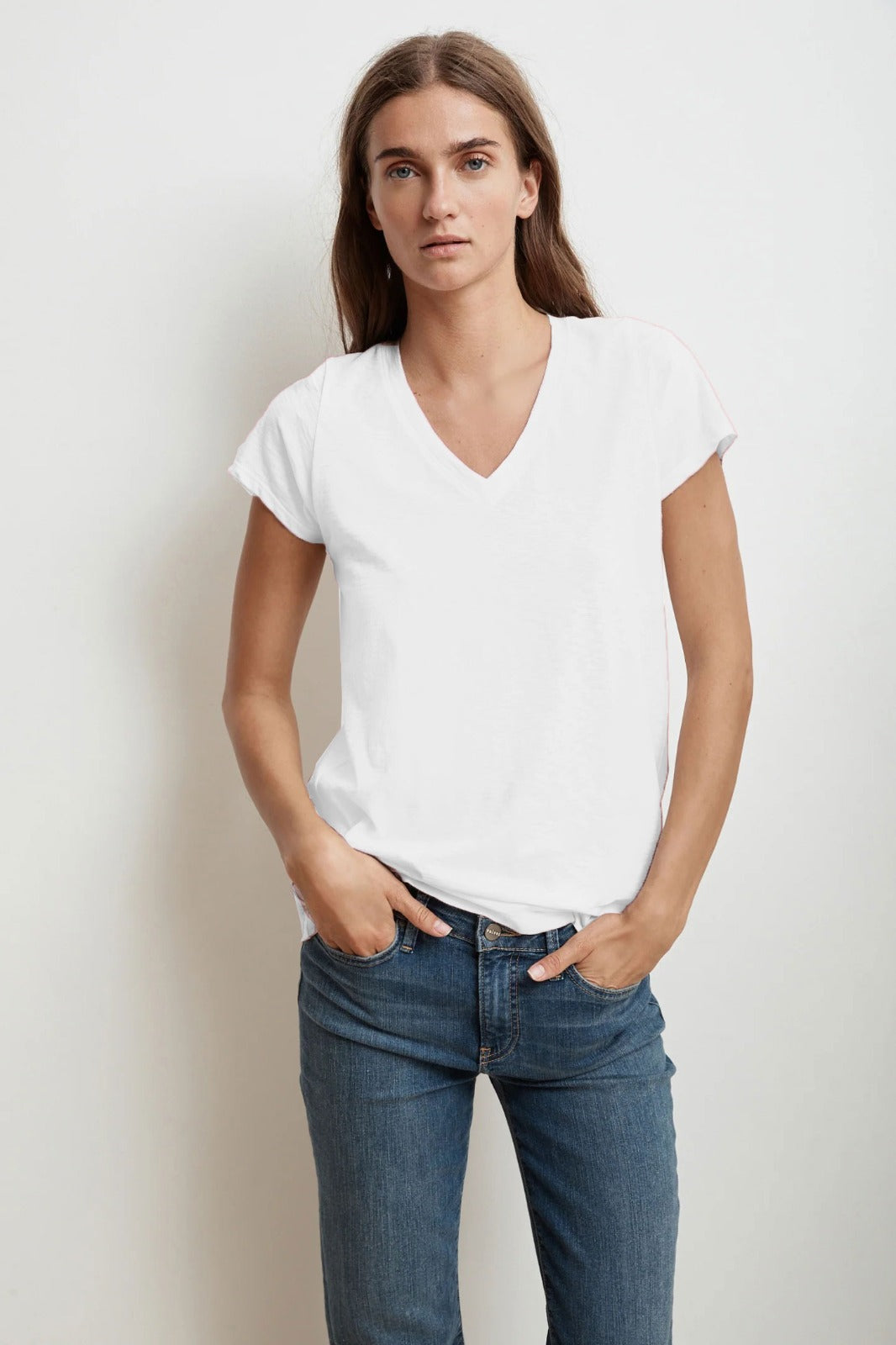 Ladies V-Neck Short Sleeve Vest