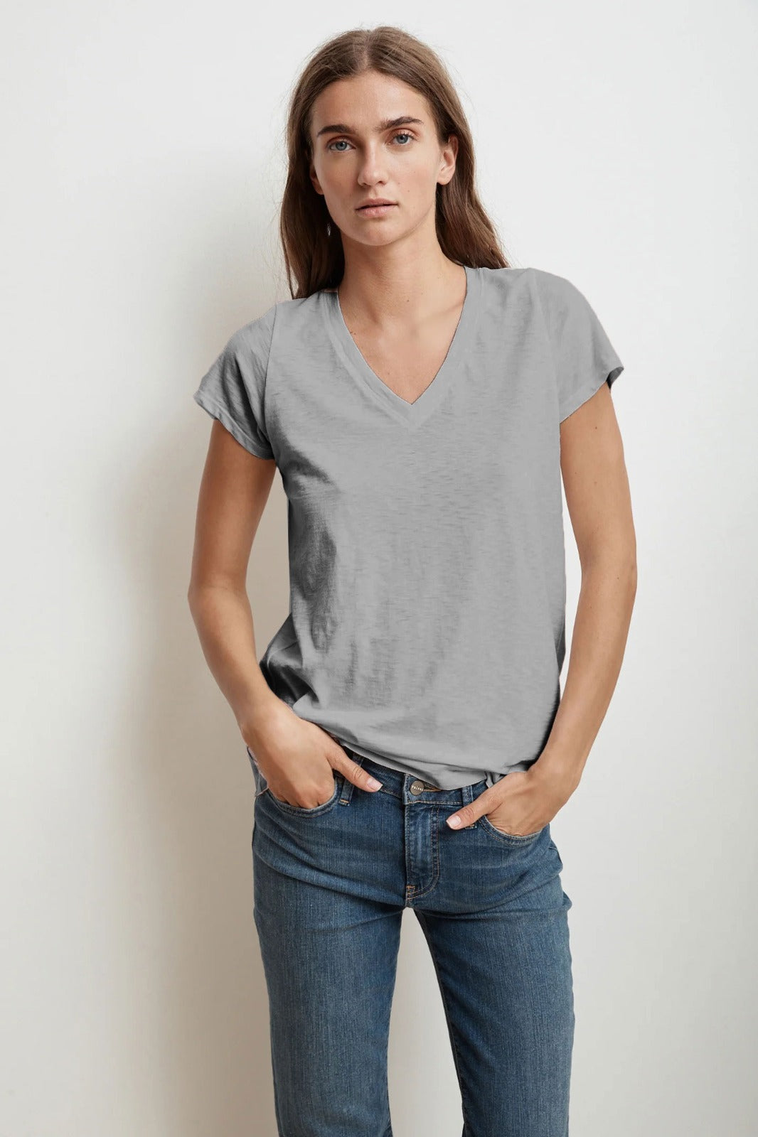 Ladies V-Neck Short Sleeve Vest