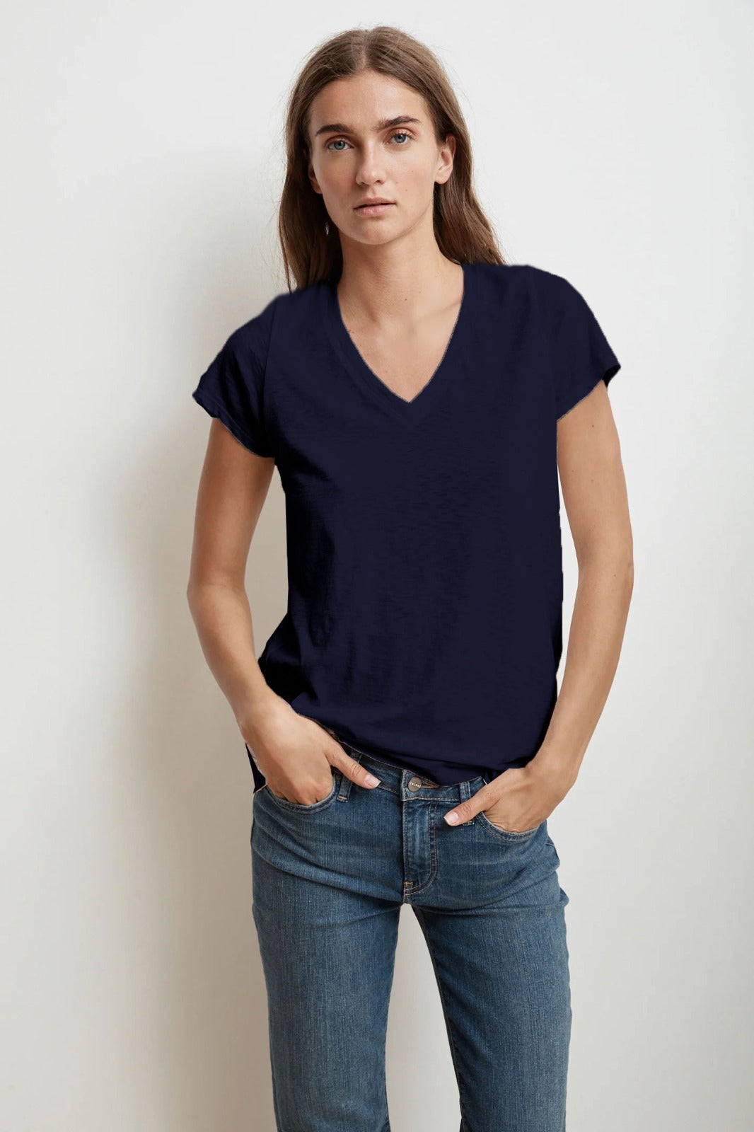 Ladies V-Neck Short Sleeve Vest
