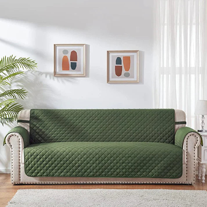COTTON QUILTED SOFA RUNNER - SOFA COAT