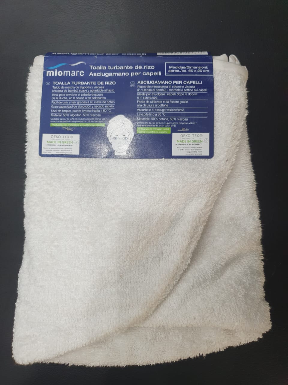 Best Hair Drying Cap Towel Hair Wrap Towel Quick Dry Cap Single piece 100% Cotton Turbie Hair Dryer Cap Towel - for diffrence color Hair Wrap Towel