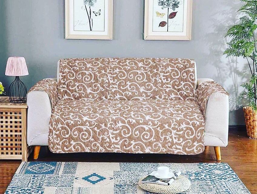 COTTON PRINTED SOFA RUNNER - SOFA COAT