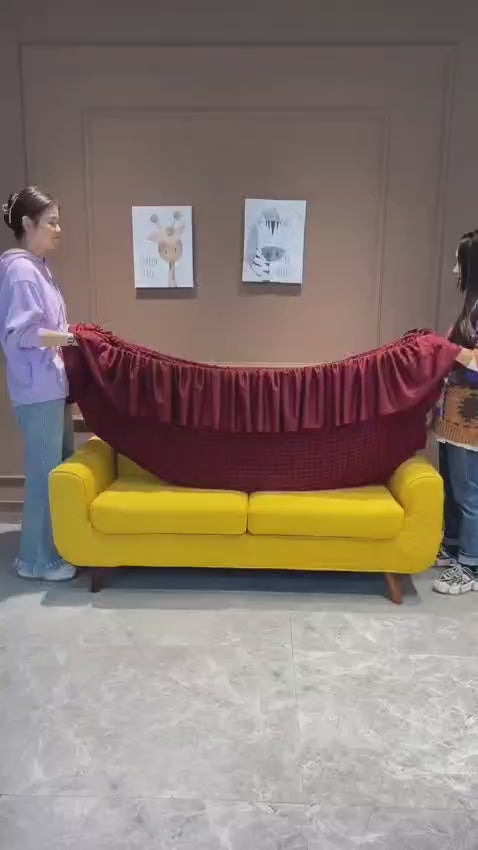 RUFFELED SUR SUCKER TURKISH SOFA COVER