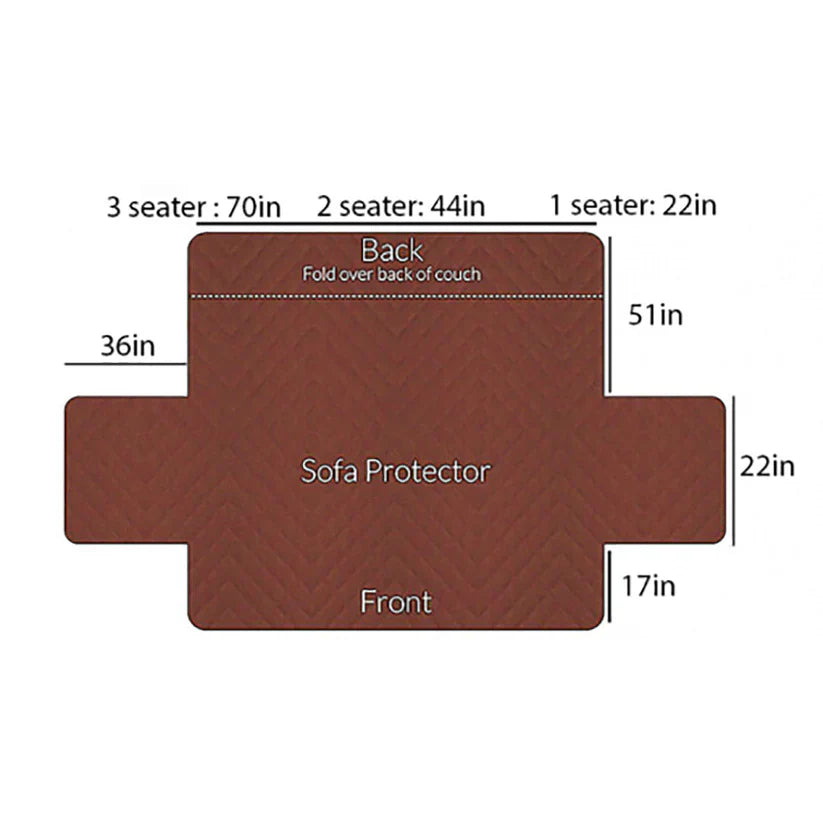 COTTON QUILTED SOFA RUNNER - SOFA COAT